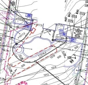 Siteplan pool — drawing