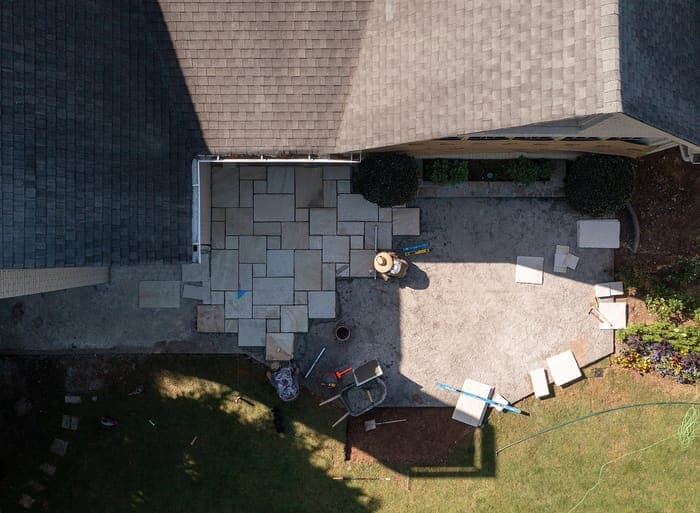 Patio from above